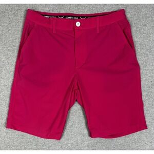 Kenneth Cole Golf Shorts Mens 32 9" Pink Stretch Nylon Spandex Athletic